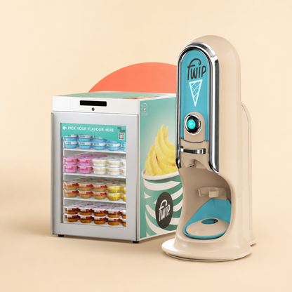 FWIP Eismaschine und Kühlschrank für Kapseln – Gelato-Station mieten Heidenheim
