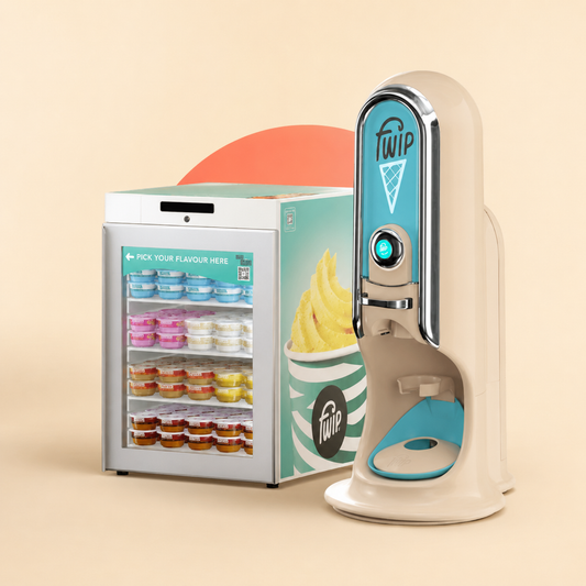 FWIP Eismaschine und Kühlschrank für Kapseln – Gelato-Station mieten Heidenheim