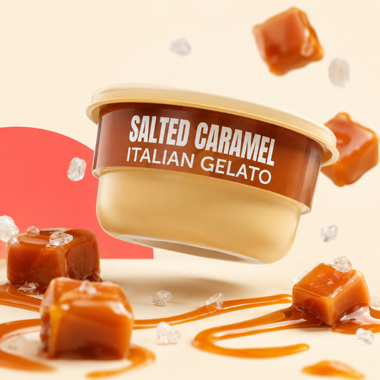 Salted Caramel Italian Gelato
