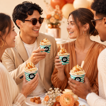 Salted Caramel Italian Gelato
