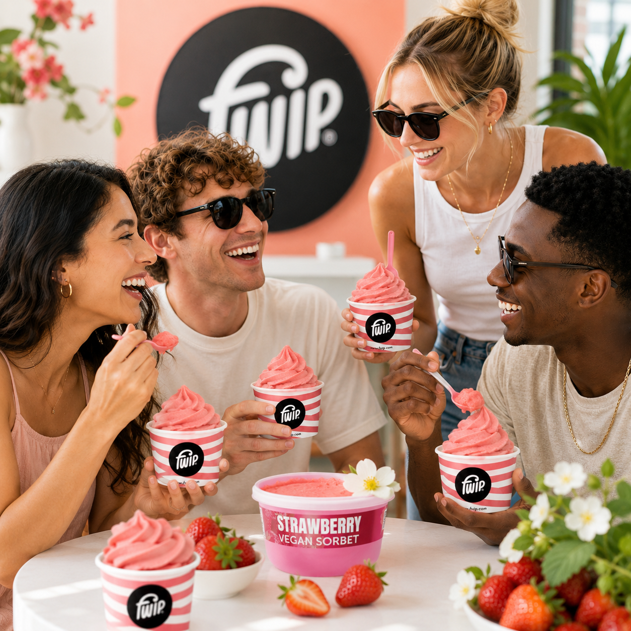 Strawberry Vegan Sorbet