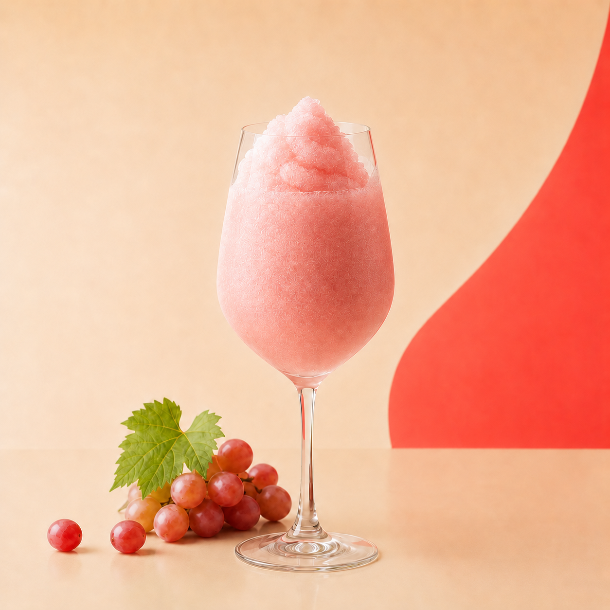 Frozen Rosé Wine Slushy