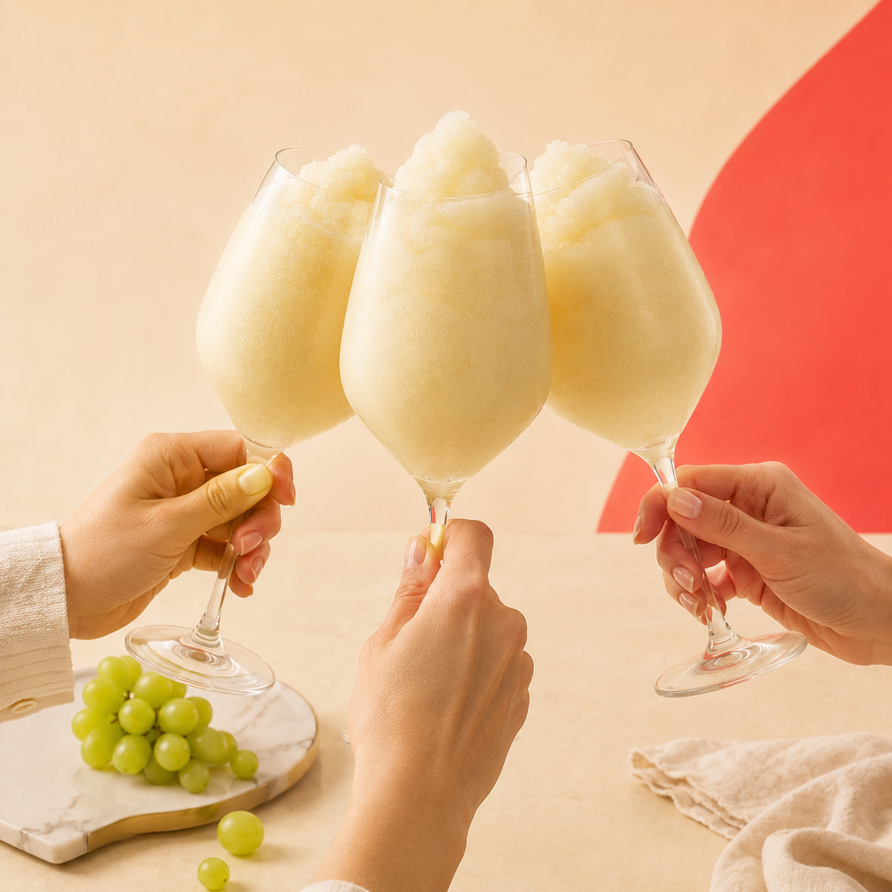 Frozen White Wine Slushy
